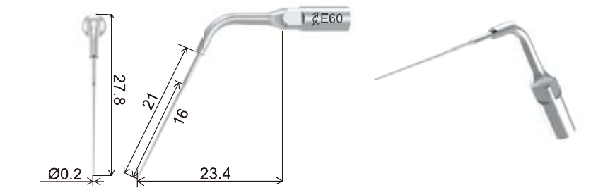 Размеры наконечника для скалера